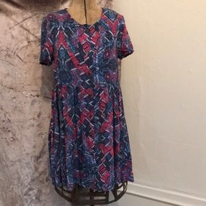 MINKPINK Blue Pink and Purple Dress